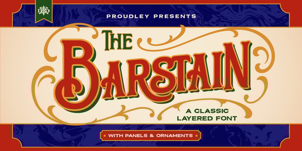 BTD Barstain font
