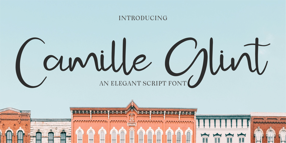 CF Camille Glint font