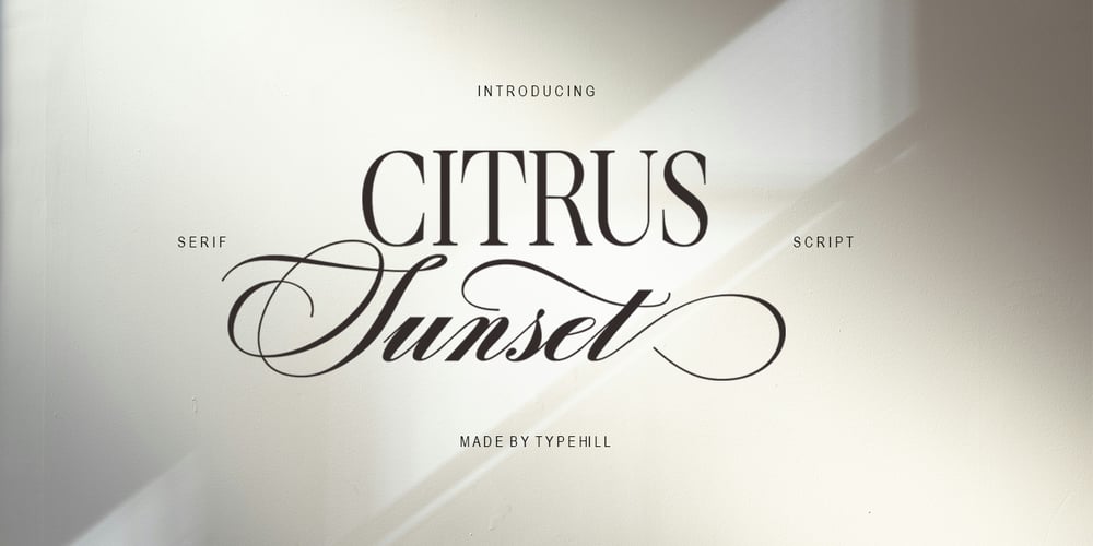 Citrus Sunset font