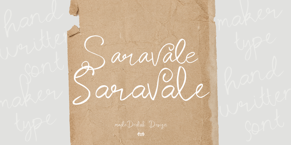 Saravale font