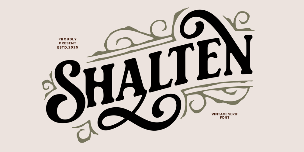 Shalten font