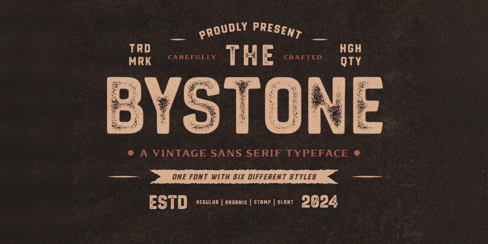 Bystone font