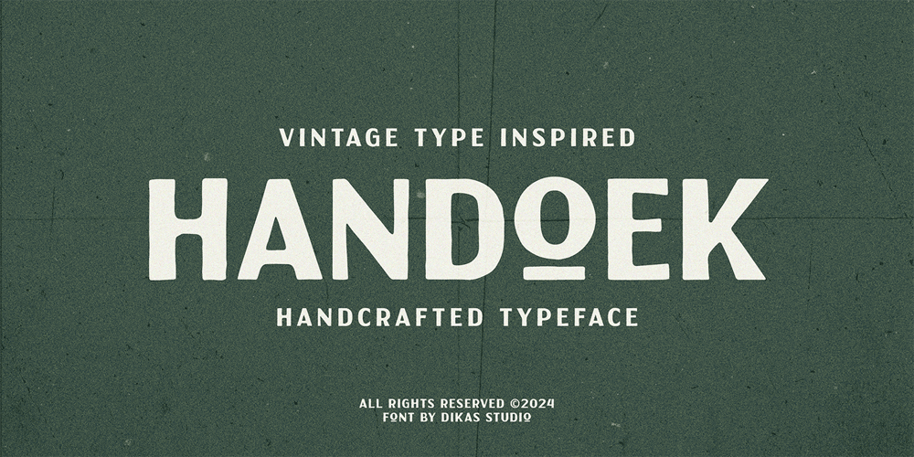 Handoek font