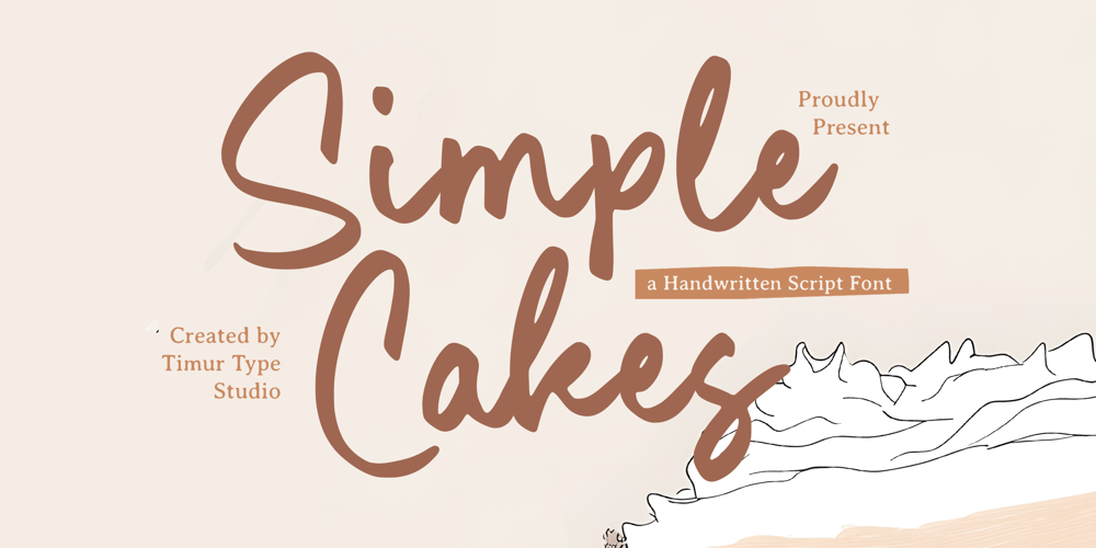 Simple Cakes font