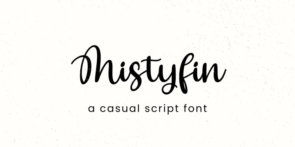 Mistyfin font