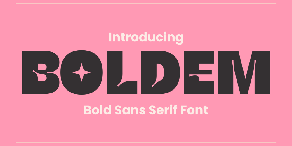 Boldem font