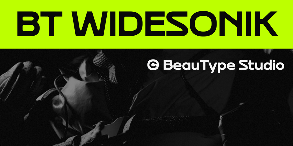 BT Widesonik font