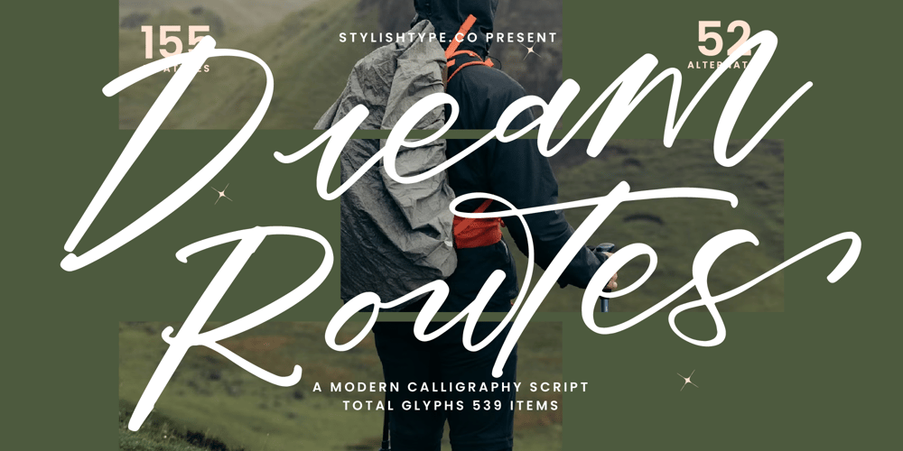 Dream Routes font