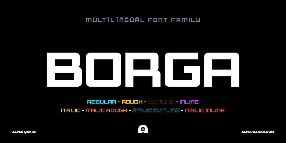 Borga font