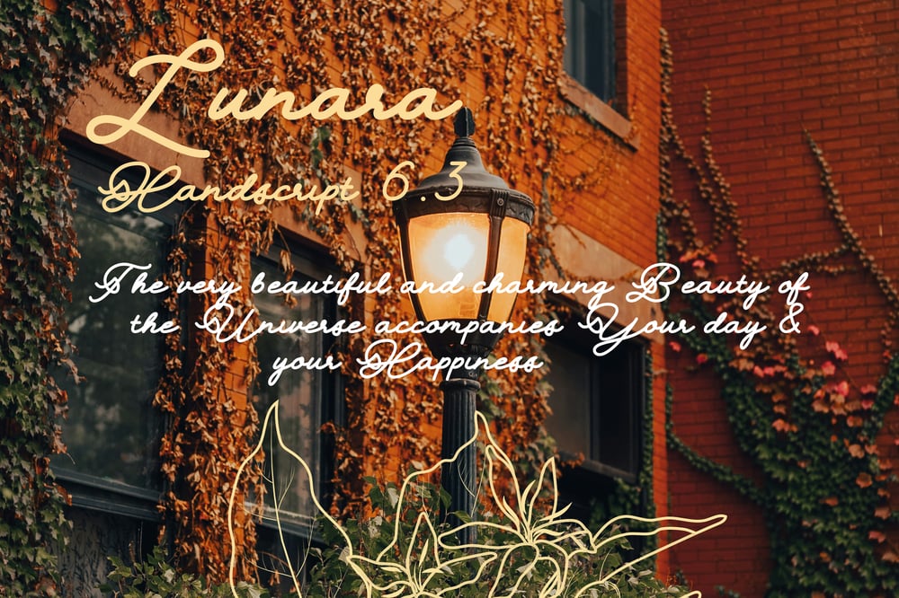 Lunara Handwriting Script 6.3 font