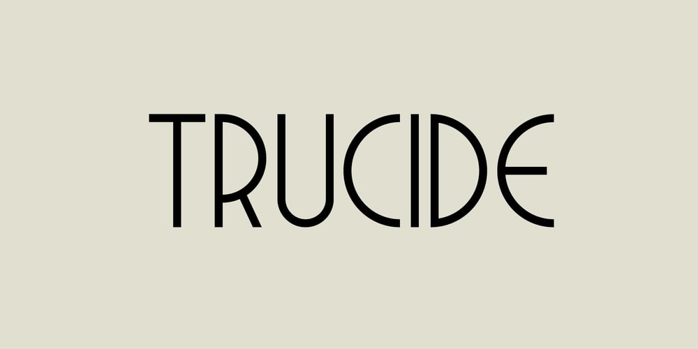 Trucide font