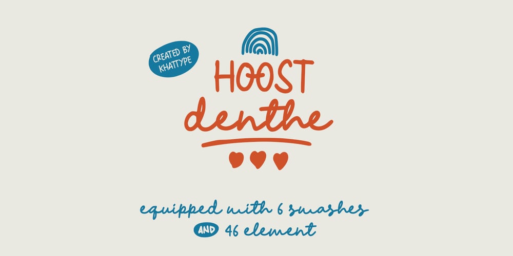 HOOST denthe font
