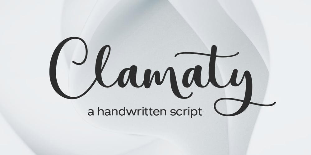 Clamaty Script font