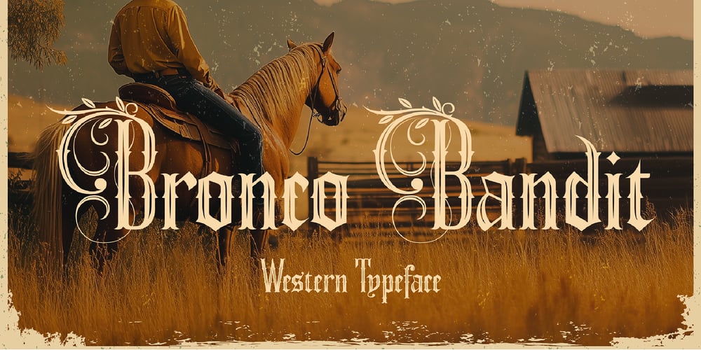 Bronco Bandit font