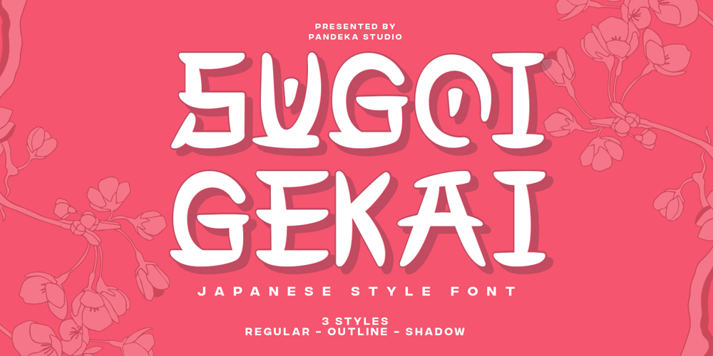 Sugoi Gekai font