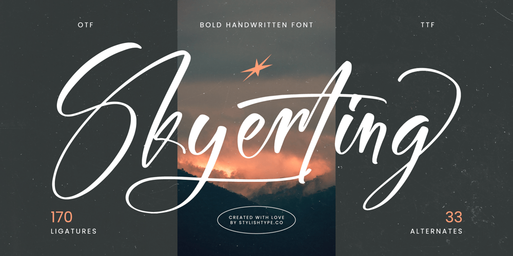 Skyerting font