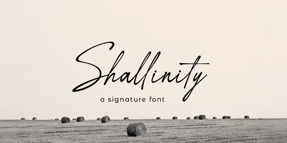 Shallinity font