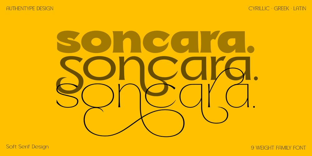 Soncara font