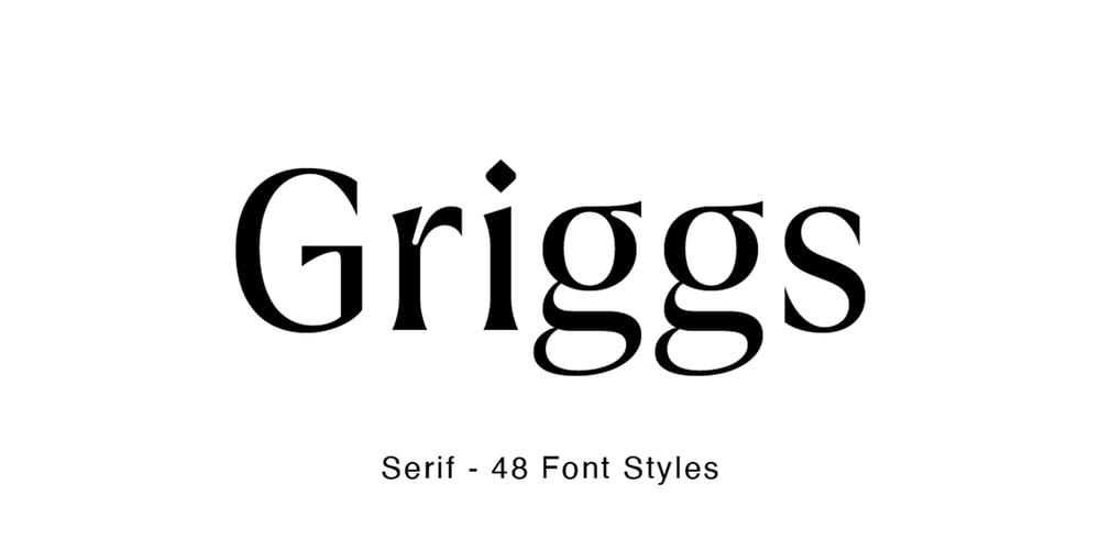 Griggs Serif font