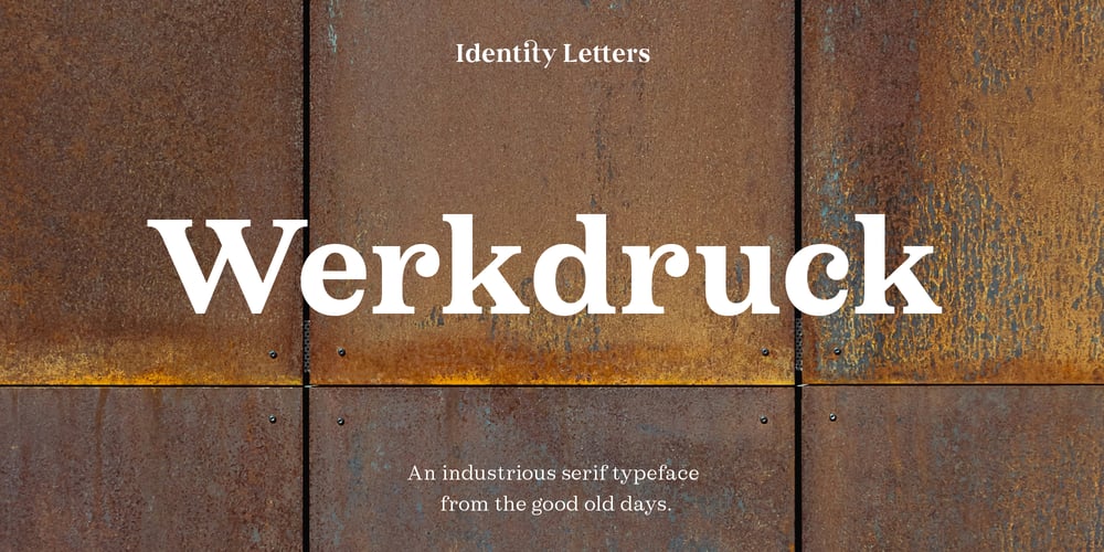 Werkdruck font