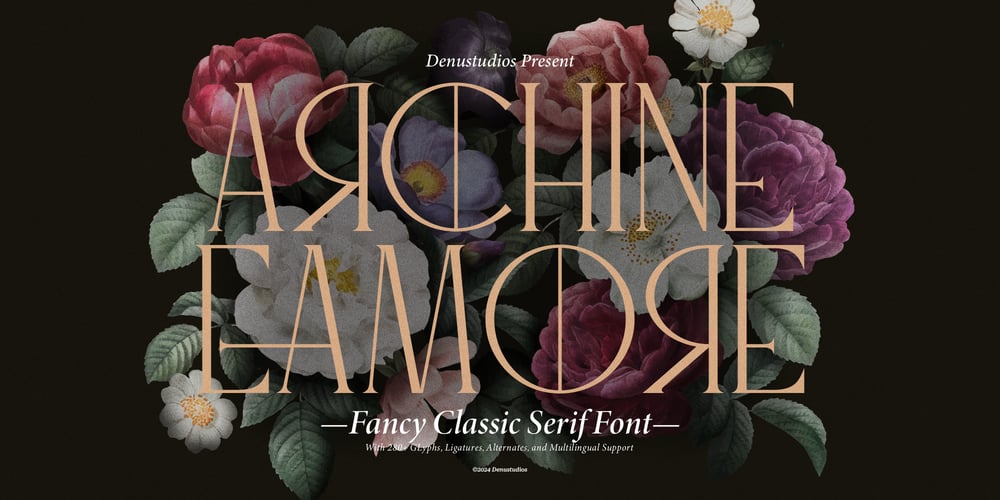 Archine Eamore font
