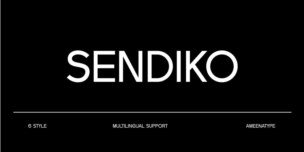 Sendiko font