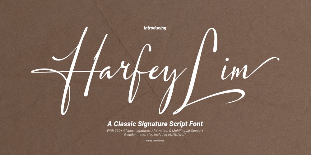 Harfey Lim font