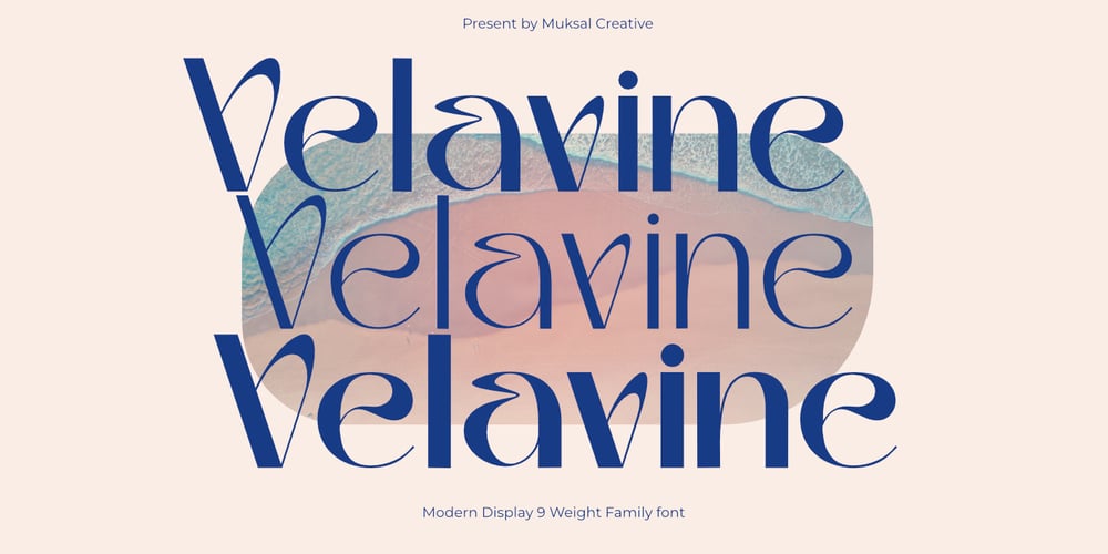 Velavine font