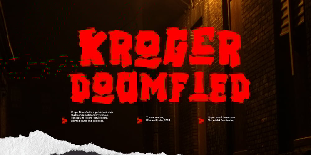 Kroger Doomfied font
