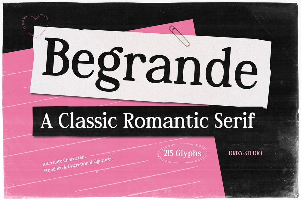 Begrande font