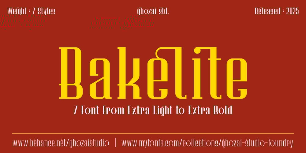 Bakelite font