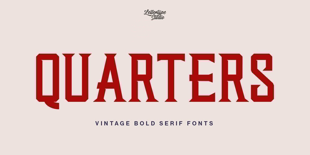 Quarters font
