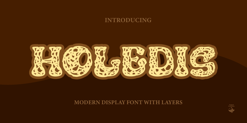 Holedis font