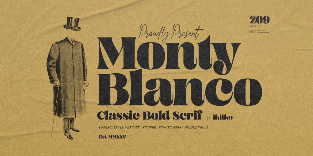 Monty Blanco font