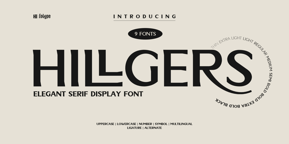Hillgers font