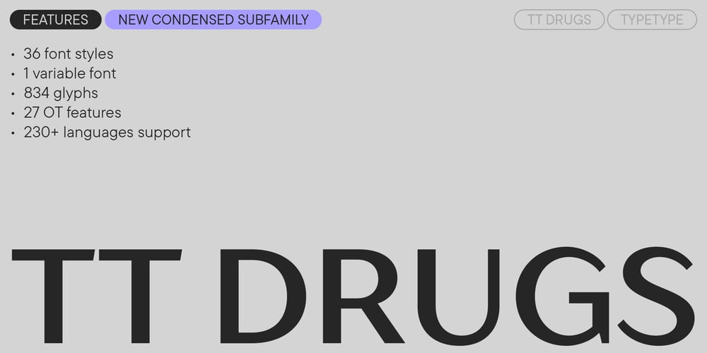 TT Drugs font