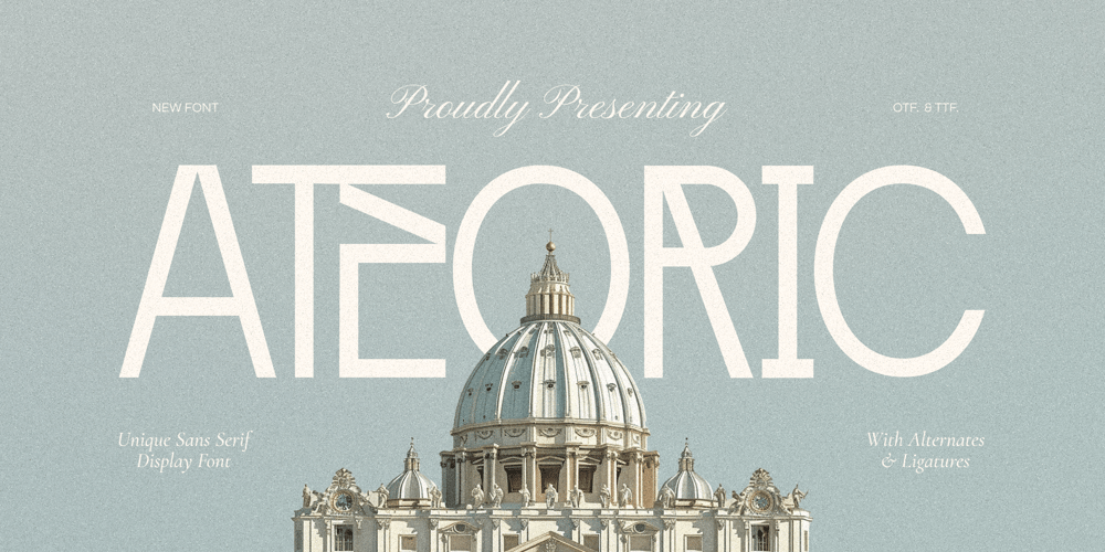 Ateoric font