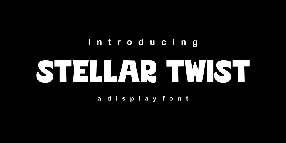 Stellar Twist font