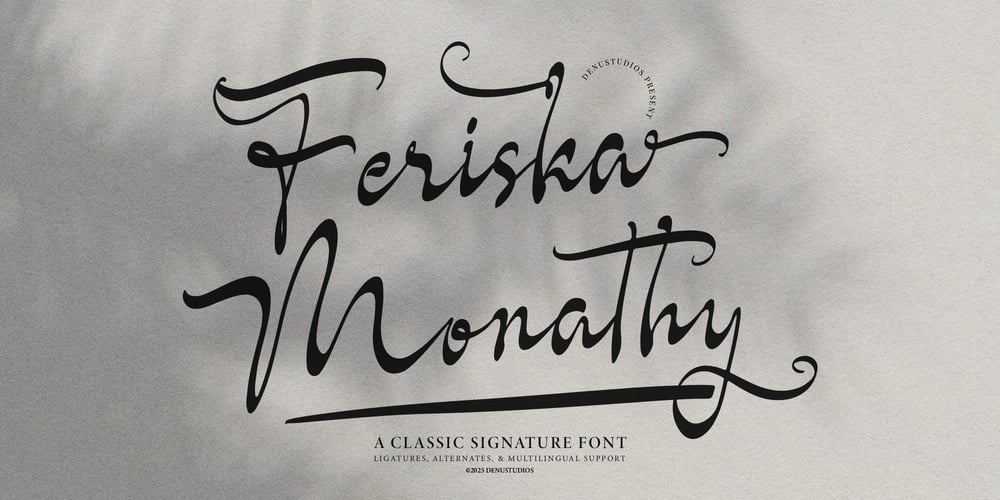 Feriska Monathy font