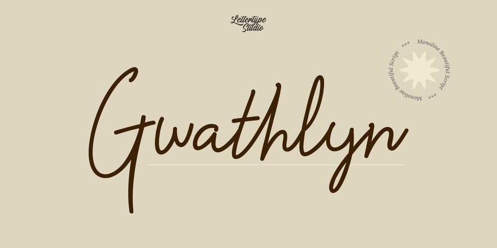 Gwathlyn font