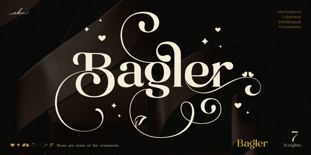 Bagler font