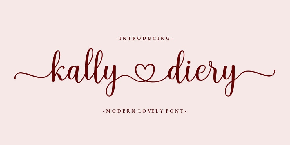 Kally Diery font