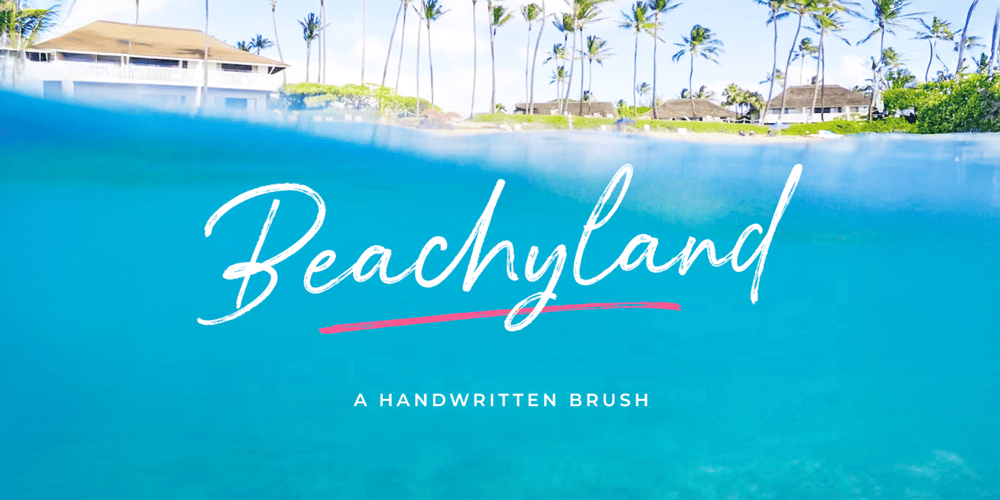 Beachyland font
