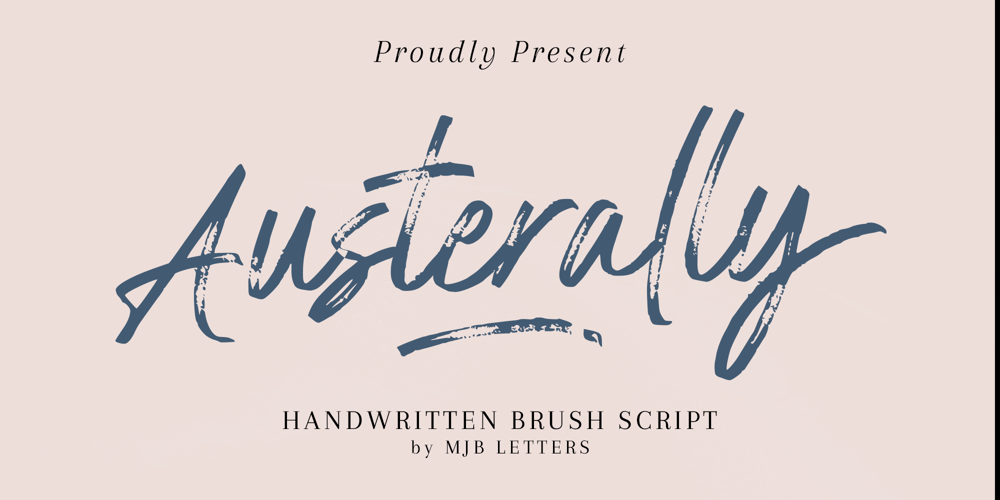 Austerally font