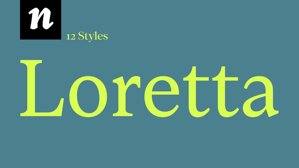 Loretta font