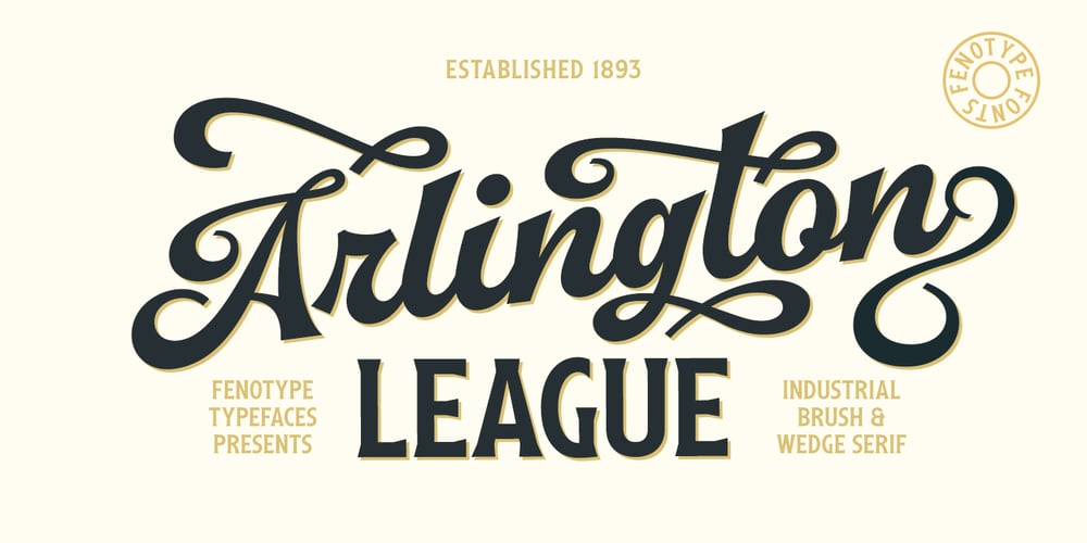 Arlington League font
