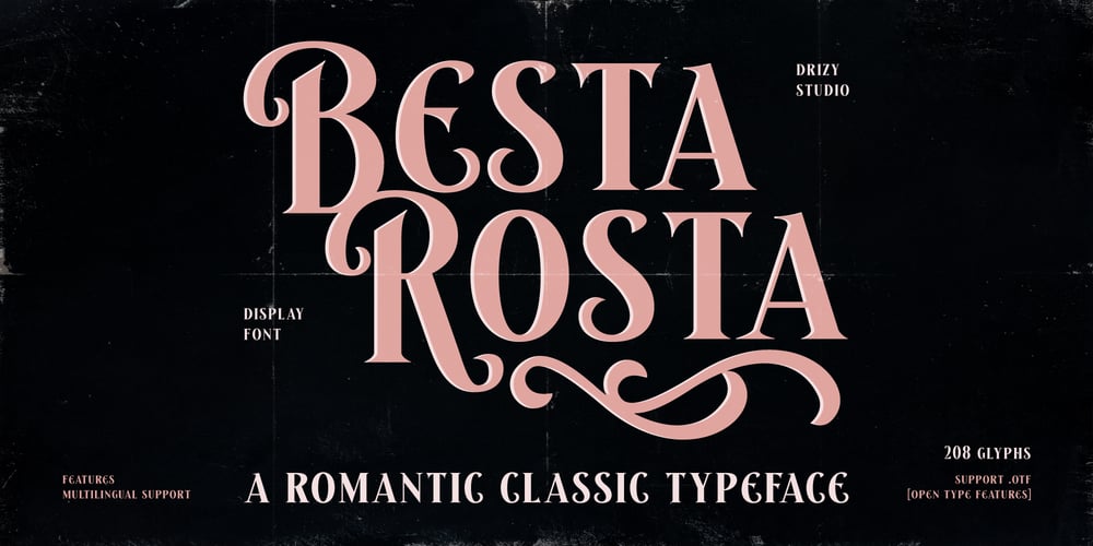 Besta Rosta font