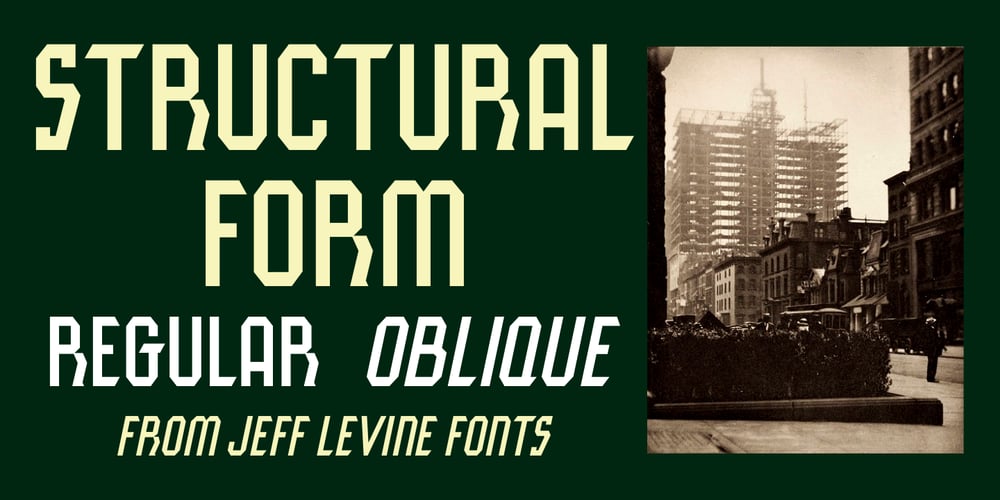 Structural Form JNL font