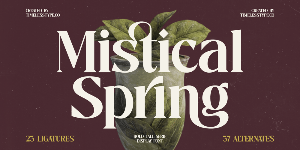 Mistical Spring font