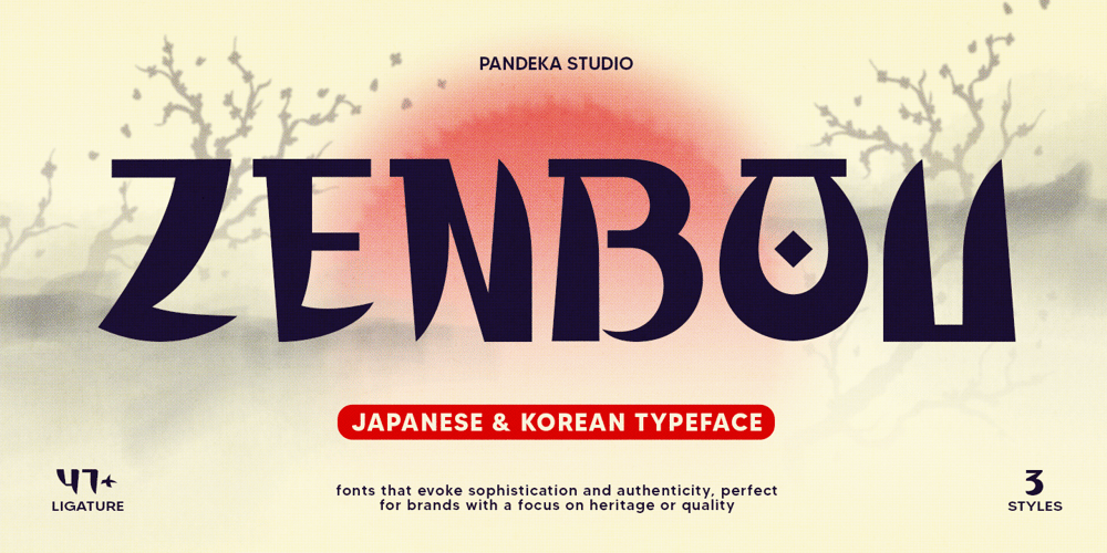 Zenbou font
